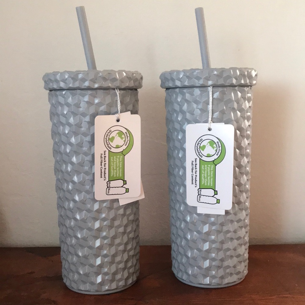 Set of 2 Mainstays 24-Ounce Eco-Friendly Tumblers!Brand New With Tags